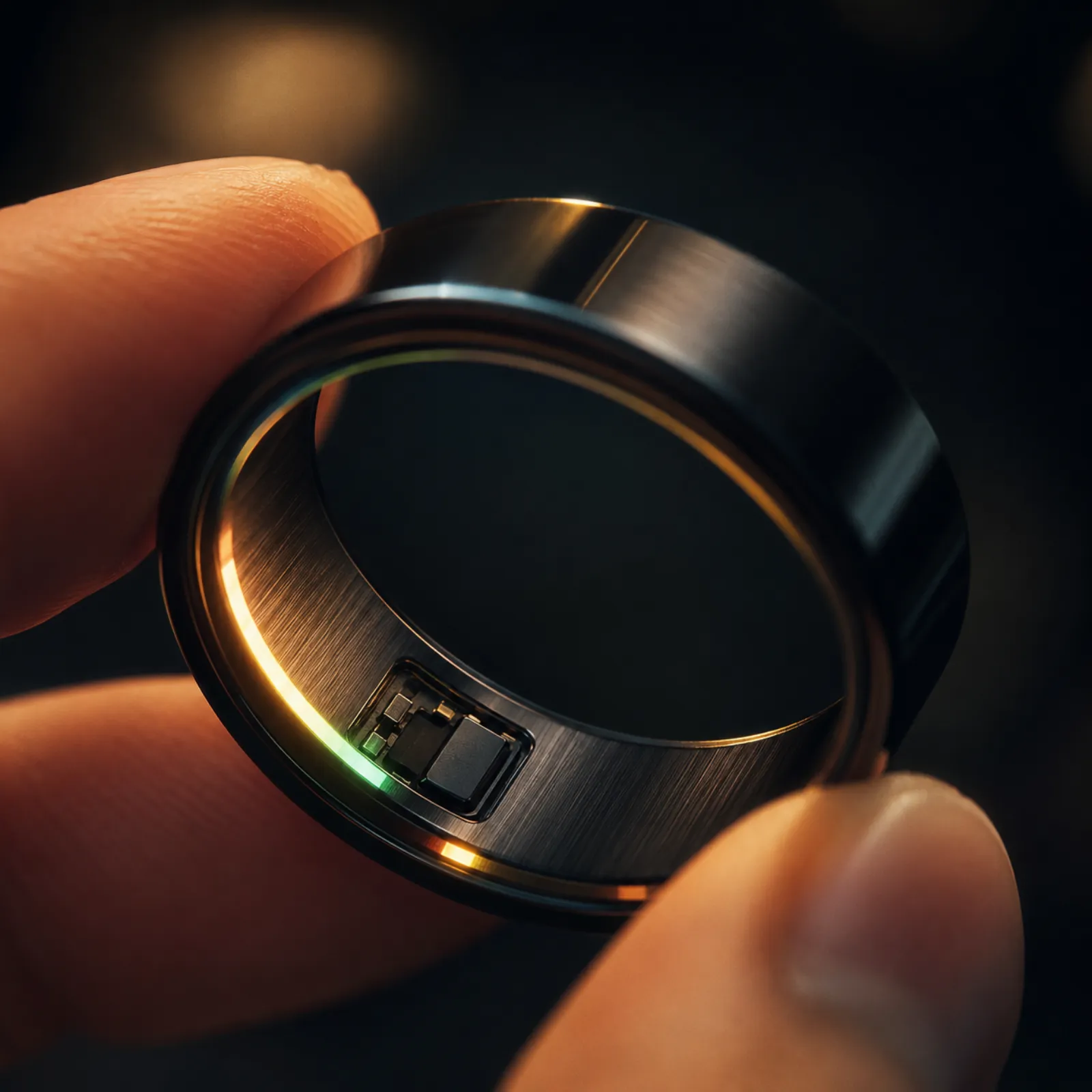 Macro detail of the LoveRing inner light
